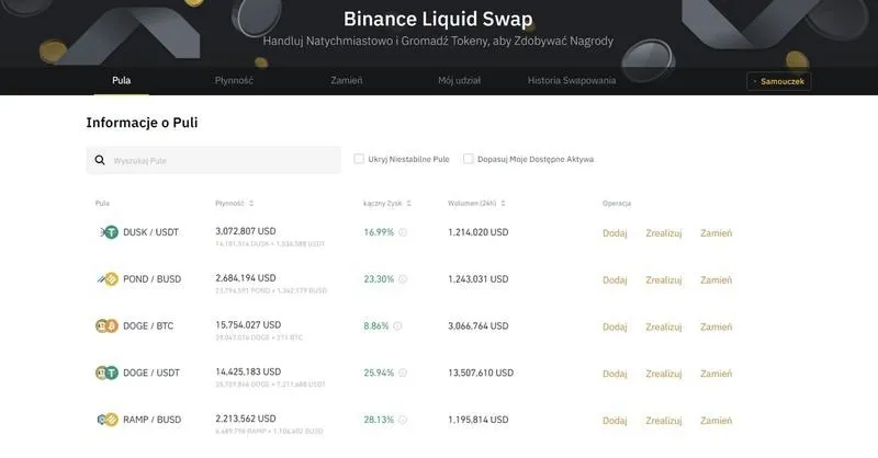 Jak działa Binance Liquid Swap? Kluczowe informacje dla inwestorów