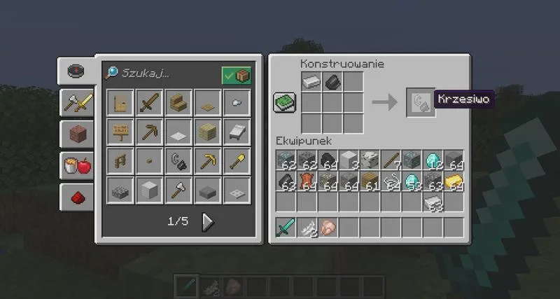 Minecraft zapalniczka przewodnik