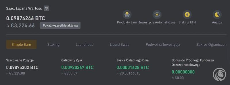 Opłaty i zyski z Liquid Swap